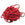 Beads wholesaler Hand-stitched natural silk cord - raspberry red dye - 2mm (1m)