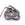 Beads Retail sales Hand-stitched natural silk cord - steel grey 2mm (1m)