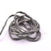 Hand-stitched natural silk cord - steel grey 2mm (1m)