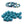 Beads Retail sales Oval resin bead teal green 13x10mm - Hole: 1.8mm (20)