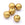 Beads Retail sales Round resin bead 14mm - gold-bronze - Hole: 1.8mm (30)