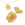 Beads Retail sales Yellow Resin Flower Beads 26x11mm - Hole: 1mm (2)