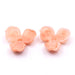 Pink resin flower bead - 24mm - Hole: 2mm (2)