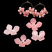 Resin flower bead - Light pink glitter - 11.5mm - Hole: 1mm (4)