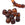 Beads wholesaler Round cube resin bead - brown tortoiseshell - 17x16mm - Hole: 2mm (12)