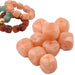 Round cube resin bead salmon pink - 17x16mm - Hole: 2mm (12)