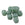 Beads wholesaler Round cube resin bead aventurine green - 17x16mm - Hole: 2mm (12)