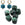 Beads Retail sales Rounded cube bead - malachite green resin - 17x16mm - Hole: 2mm (12)