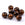 Beads wholesaler Round light golden brown resin bead - 15mm - Hole: 2mm (20)