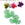 Beads Retail sales Pastel green resin flower bead 25mm - Hole: 2mm (2)