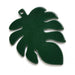 Monstera leaf pendant in dark green resin - 40mm (1)