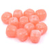 Pink resin rounded cube bead 17x16mm - Hole: 2mm (12)