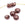 Beads wholesaler Donut rondelle bead in garnet purple glass paste 7-8mm (4)