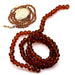 Faceted Glass Rondelle Beads Smoked Topaz - 4mm (1 strand - 39cm)