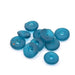 Donut beads - matte Montana glass paste -10-12mm (10)
