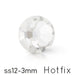Preciosa Crystal Silver Flare Flatback Hotfix - ss12-3mm (80)