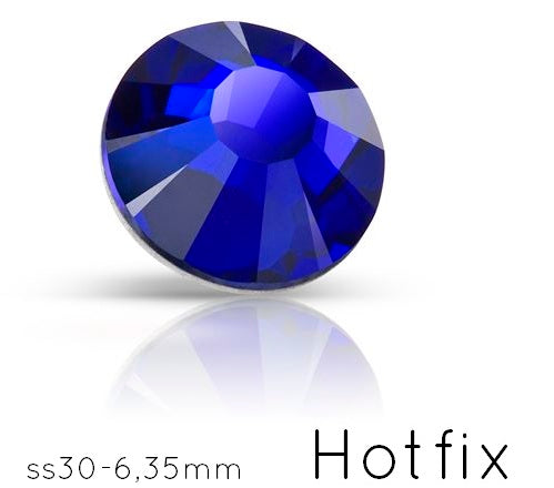 Buy Preciosa Cobalt Blue Flatback Hotfix - ss30-6.35mm (12)