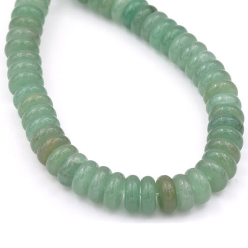 Buy Aventurine donut rondelle beads 10x4mm - Hole: 1mm (1 strand-20cm)