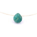 Pear drop bead pendant faceted Amazonite - 7.5x7mm-hole: 0.5mm (1)