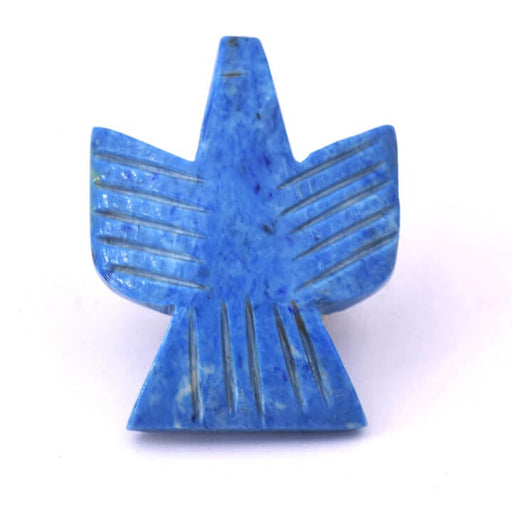 Pendant Condor Eagle Bird Cobalt Blue Stone - 20x25mm (1)