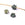 Beads wholesaler African turquoise star bead 6x2mm - Hole: 0.8mm (3)
