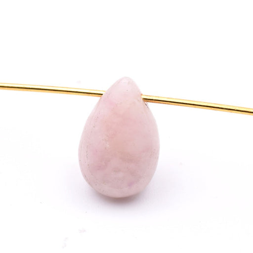 Faceted lepidolite drop bead pendant 12x6mm (1)