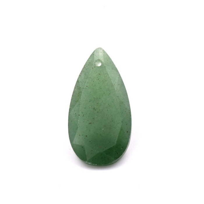 Teardrop pendant aventurine - 13x25mm - Hole: 0.8mm (1)