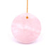 Round pendant in rose quartz - 25mm - Hole: 1mm (1)