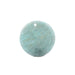 Flat Round pendant in amazonite 25mm - Hole: 1mm (1)