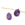 Beads wholesaler Faceted drop pendant in amethyst - 11-12x9mm - Hole: 0.8mm (1)