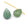 Beads wholesaler Aventurine Drop Pendant - 14x10mm - Hole: 0.8mm (2)