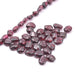 Small pebble beads rhodolite garnet - 6mm - Hole: 0.9mm (32 beads - 19cm)