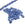 Beads Retail sales Small pebble beads cyanite - 4-6mm - Hole: 0.9mm (32 beads - 20cm)