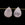 Beads wholesaler Rose Quartz smooth Drop Bead Pendant 14x11mm - Hole: 1mm (2)