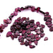 Garnet teardrop beads - sizes from 5 to 10mm (approximately 50 beads)