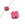 Beads wholesaler Rhodonite cross bead 8mmx3mm - Hole: 1.1mm (1)