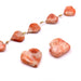 Baroque heart shaped sunstone beads - 11mm - Hole: 0.5mm (2)