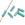 Beads wholesaler Natural amazonite cylinder tube beads 13x4mm - Hole: 0.8mm (4)