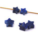 Lapis lazuli star bead 6x2mm - Hole: 0.8mm (5)