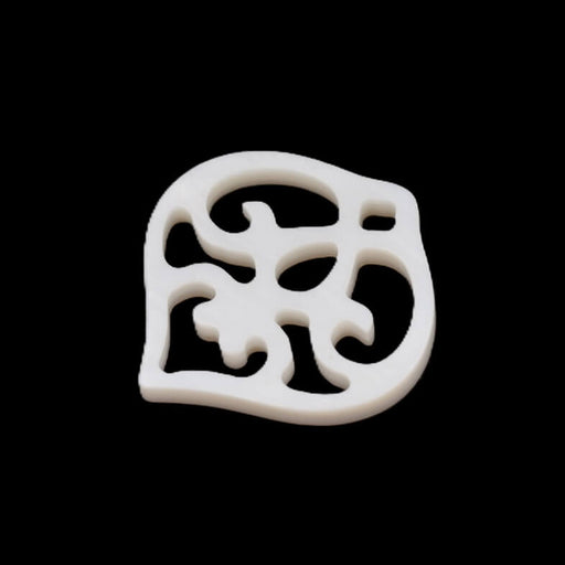 Openwork shell Arabesque Pendant 20mm - Hole: 1.8mm (1)