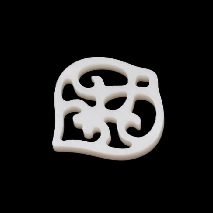 Openwork shell Arabesque Pendant 20mm - Hole: 1.8mm (1)