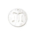 Charm pendant round shell Gemini astrological sign 12mm (1)