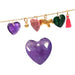 Faceted Amethyst Heart Pendant 13mm - 1mm Hole (1)