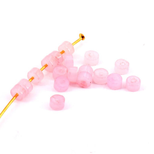Heishi bead rose quartz - 4x2mm (20)
