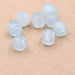bead cube faceted square aquamarine 4mm - Hole 1mm (10)