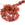 Beads wholesaler Chips Rounded bead in Carnelian dyed 6-10x5-11mm - Hole: 1mm (1 strand-41cm)