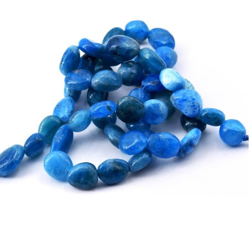 Buy nugget shape beads Rounded apatite - 6-8mm - hole 0.8mm (1 row)