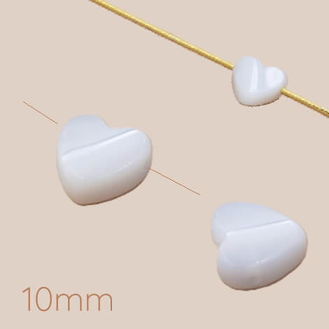 eart shell beads 10mm - Hole: 0.8mm (3)