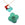 Beads Retail sales Green onyx pendant clover cross shape 18mm - hole: 1mm (1)