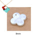 Shell pendant clover cross shape 8mm - hole: 1mm (1)